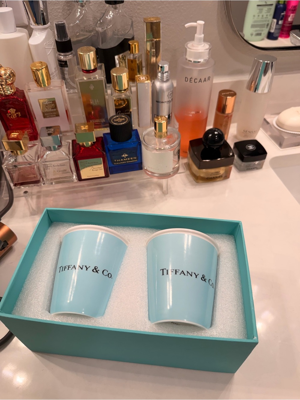 Tiffany & Co. White Fine Bone China Trinket Dish with Blue Box Accent - Picture 2 of 7